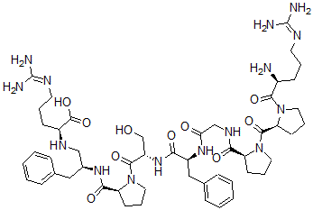 CAS#: 118122-39-7, phenylalanyl(8)-psi-(methylamino)-arginine(9)-Bradykinin
