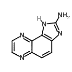 CAS 登录号：118175-25-0， 1H-咪唑并[4,5-f]喹喔啉-2-胺