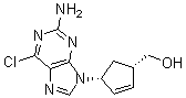 CAS 登录号：118237-87-9， (1R,4S)-rel-4-(2-氨基-6-氯-9H-嘌呤-9-基)-2-环戊烯-1-甲醇