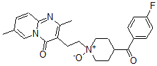 CAS 登录号：118435-02-2， 3-[2-[4-(4-氟苯甲酰)-1-氧代哌啶-1-鎓-1-基]乙基]-2,7-二甲基吡啶并[2,1-b]嘧啶-4-酮