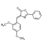 CAS 登录号：118555-99-0， (4Z)-4-(2,4-二甲氧基苄亚基)-2-苯基-1,3-恶唑-5(4H)-酮