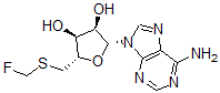 CAS 登录号：118560-47-7， (2R,3R,4S,5S)-2-(6-氨基嘌呤-9-基)-5-(氟甲基硫基甲基)四氢呋喃-3,4-二醇