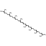 CAS 登录号：118574-77-9， (6E,10E,12E,14E,16E,18E,22Z,26E)-2,6,10,14,19,23,27,31-八甲基三十二碳-2,6,10,12,14,16,18,22,26,30-癸烯
