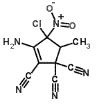 CAS#: 118644-90-9, 3-Amino-4-Chloro-5-Methyl-4-Nitro-2-Cyclopentene-1,1,2-Tricarbonitrile