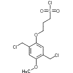 CAS#: 118943-26-3, 3-[2,5-Bis(Chloromethyl)-4-Methoxyphenoxy]-1-Propanesulfonyl Chloride