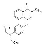 CAS 登录号：119006-66-5， (4Z)-4-{[4-(二乙基氨基)苯基]亚氨基}-1-氧代-1,4-二氢-2-萘甲腈