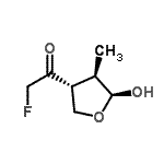 CAS 登录号：119232-98-3， 2-氟-1-[(3R,4R,5S)-5-羟基-4-甲基四氢-3-呋喃基]乙酮