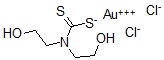 CAS#: 119251-62-6, (N,N-Bis(2-Hydroxyethyl)Dithiocarbamato-S,S')Dichlorogold(III)