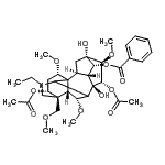 CAS#: 119347-27-2, (1alpha,3alpha,6alpha,10alpha,13alpha,14alpha,15alpha,16beta,17xi)-3,15-Diacetoxy-20-Ethyl-8,13-Dihydroxy-1,6,16-Trimethoxy-4-(Methoxymethyl)Aconitan-14-Yl Benzoate