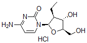CAS#: 119410-83-2, 4-Amino-1-[(2R,3S,4S,5R)-3-Ethyl-4-Hydroxy-5-(Hydroxymethyl)Oxolan-2-Yl]Pyrimidin-2-One Hydrochloride