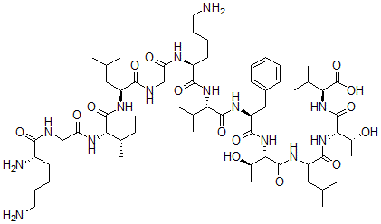 CAS#: 119425-35-3, L-Lysylglycyl-L-isoleucyl-L-leucylglycyl-L-lysyl-L-valyl-L-phenylalanyl-L-threonyl-L-leucyl-L-threonyl-L-Valine