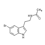 CAS 登录号：119623-06-2， N-[2-(5-溴-1H-吲哚-3-基)乙基]乙酰胺