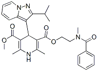 CAS#: 119666-09-0, Methyl 2-(N-benzyl-N-methylamino)ethyl-2,6-dimethyl-4-(2-isopropylpyrazolo(1,5-a)pyridine-3-yl)-1,4-dihydropyridine-3,5-dicarboxylate
