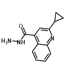CAS 登录号：119778-68-6， 2-环丙基-4-喹啉甲酰肼