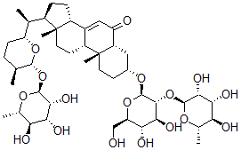 CAS 登录号：119784-25-7， Polypodoside A