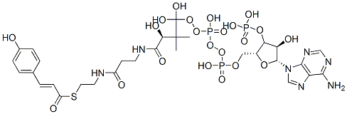 CAS#: 119785-99-8, [(2R,3S,4R,5R)-5-(6-Aminopurin-9-Yl)-4-Hydroxy-2-[[Hydroxy-[Hydroxy-[3-Hydroxy-3-[2-[2-[(E)-3-(4-Hydroxyphenyl)Prop-2-Enoyl]Sulfanylethylcarbamoyl]Ethylcarbamoyl]-2,2-Dimethyl-Propoxy]Phosphoryl]Oxy-Phosphoryl]Oxymethyl]Oxolan-3-Yl]Oxyphosphonic Acid