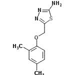 CAS#: 119869-04-4, 5-[(2,4-Dimethylphenoxy)Methyl]-1,3,4-Thiadiazol-2-Amine