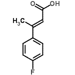 CAS 登录号：1201-86-1， (2E)-3-(4-氟苯基)-2-丁烯酸