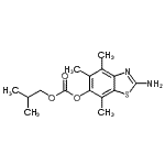 CAS#: 120164-23-0, 2-Amino-4,5,7-Trimethyl-1,3-Benzothiazol-6-Yl Isobutyl Carbonate