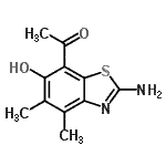 CAS#: 120164-27-4, 1-(2-Amino-6-Hydroxy-4,5-Dimethyl-1,3-Benzothiazol-7-Yl)Ethanone