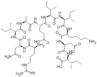 CAS#: 120180-27-0, L-Arginyl-L-Asparaginyl-L-Isoleucyl-L-Alanyl-L-alpha-Glutamyl-L-Isoleucyl-L-Isoleucyl-L-Lysyl-L-alpha-Aspartyl-L-Isoleucine