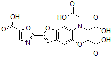 CAS#: 120551-15-7, 2-(2-(5-Carboxy)Oxazole)-5-Hydroxy-6-Aminobenzofuran-N,N,O-Triacetic Acid