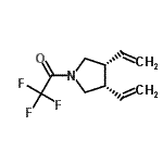 CAS#: 120568-87-8, 1-[(3R,4S)-3,4-Divinyl-1-Pyrrolidinyl]-2,2,2-Trifluoroethanone