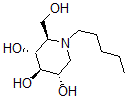 CAS 登录号：121133-60-6， (2R,3R,4R,5S)-2-(羟基甲基)-1-戊基哌啶-3,4,5-三醇