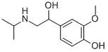 CAS#: 1212-03-9, 4-[1-Hydroxy-2-(Propan-2-Ylamino)Ethyl]-2-Methoxyphenol Hydrochloride