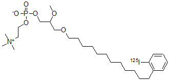 CAS#: 121269-43-0, 1-O-(12-(2-Iodophenyl)dodecyl)-2-O-methylglycero-3-phosphocholine