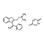CAS 登录号：121367-05-3， N,N-二甲基-2-{3-[(1S)-1-(2-吡啶基)乙基]-1H-茚-2-基}乙胺 (2Z)-2-丁烯二酸盐(1:1)