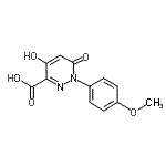CAS#: 121582-69-2, 4-Hydroxy-1-(4-Methoxyphenyl)-6-Oxo-1,6-Dihydro-3-Pyridazinecarboxylic Acid