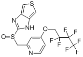 CAS 登录号：121617-11-6， 2-[[4-(2,2,3,3,4,4,4-七氟丁氧基)吡啶-2-基]甲基亚磺酰]-1H-噻吩并[3,4-d]咪唑