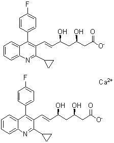 CAS#: 121659-03-8, Calcium Bis{(3R,5S,6E)-7-[2-Cyclopropyl-4-(4-Fluorophenyl)-3-Quinolinyl]-3,5-Dihydroxy-6-Heptenoate}