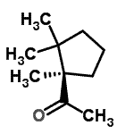 CAS 登录号：121666-35-1， 1-[(1R)-1,2,2-三甲基环戊基]乙酮
