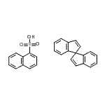 CAS#: 121870-66-4, 1-Naphthalenesulfonic Acid - 1,1'-Spirobi[Indene] (1:1)