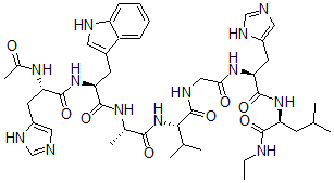 CAS 登录号：122001-05-2， N-乙酰基-L-组氨酰-L-色氨酰-L-丙氨酰-L-缬氨酰甘氨酰-L-组氨酰-N-乙基-L-亮氨酰胺