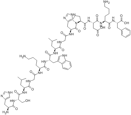 CAS#: 122018-58-0, L-Histidyl-L-Seryl-L-Leucylglycyl-L-Lysyl-L-Tryptophyl-L-Leucylglycyl-L-Histidyl-L-Prolyl-L-alpha-Aspartyl-L-Lysyl-L-Phenylalanine