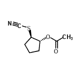 CAS 登录号：122060-04-2， (1R,2R)-2-硫氰酸基环戊基乙酸酯