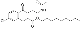 CAS#: 122186-95-2, Nonyl 2-(4-Acetamidobutyryl)-5-Chlorohydrocinnamate