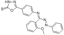 CAS#: 122352-04-9, 5-(4-(((2-Methoxyphenyl)(Phenylazo)Methylene)Amino)Phenyl)-1,3,4-Oxadiazole-2(3H)-Thione