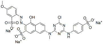 CAS#: 12237-01-3, Trisodium 7-[[4-Chloro-6-[(4-Sulphonatophenyl)Amino]-1,3,5-Triazin-2-Yl]Methylamino]-4-Hydroxy-3-[(4-Methoxy-2-Sulphonatophenyl)Azo]Naphthalene-2-Sulphonate