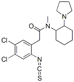 CAS 登录号：122407-13-0， 2-异硫氰酸基-4,5-二氯-N-甲基-N-(2-(1-吡咯烷基)环己基)苯乙酰胺