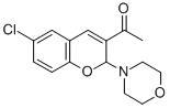 CAS 登录号：122438-02-2， 1-(6-氯-2-(4-吗啉基)-2H-苯并吡喃-3-基)乙酮