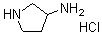 CAS 登录号：122458-34-8， 3-吡咯烷胺盐酸盐(1:1)
