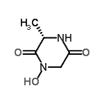 CAS 登录号：122556-76-7， (3S)-1-羟基-3-甲基-2,5-哌嗪二酮