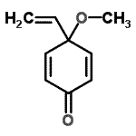 CAS 登录号：122698-74-2， 4-甲氧基-4-乙烯基-2,5-环己二烯-1-酮