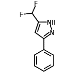 CAS 登录号：122980-86-3， 5-(二氟甲基)-3-苯基-1H-吡唑