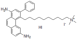 CAS#: 123048-04-4, 10-(1,6-Diamino-3-Phenylphenanthren-4-Yl)Decyl-Trimethylazanium Iodide Hydroiodide