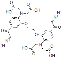 CAS#: 123330-72-3, (Z)-1-[4-(Bis(Carboxymethyl)Amino)-3-[2-[2-(Bis(Carboxymethyl)Amino)-5-[(Z)-2-Diazonio-1-Oxidoethenyl]Phenoxy]Ethoxy]Phenyl]-2-Diazonioethenolate